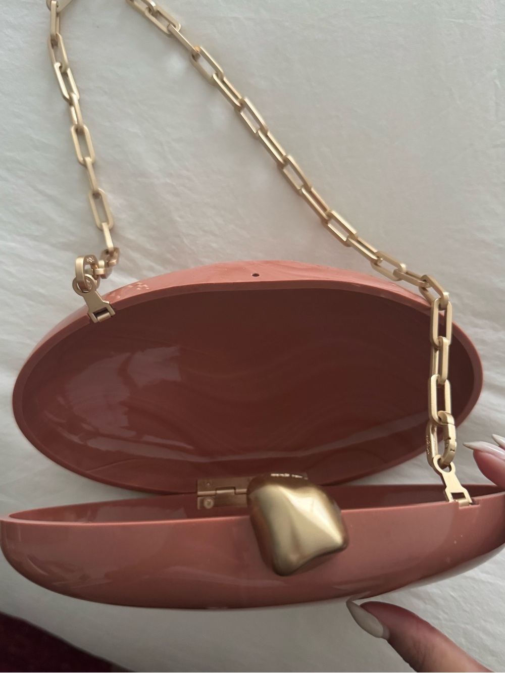 Cult Gaia Eviana Clutch Corallo. (SEE FLAWS) - Picture 3 of 9